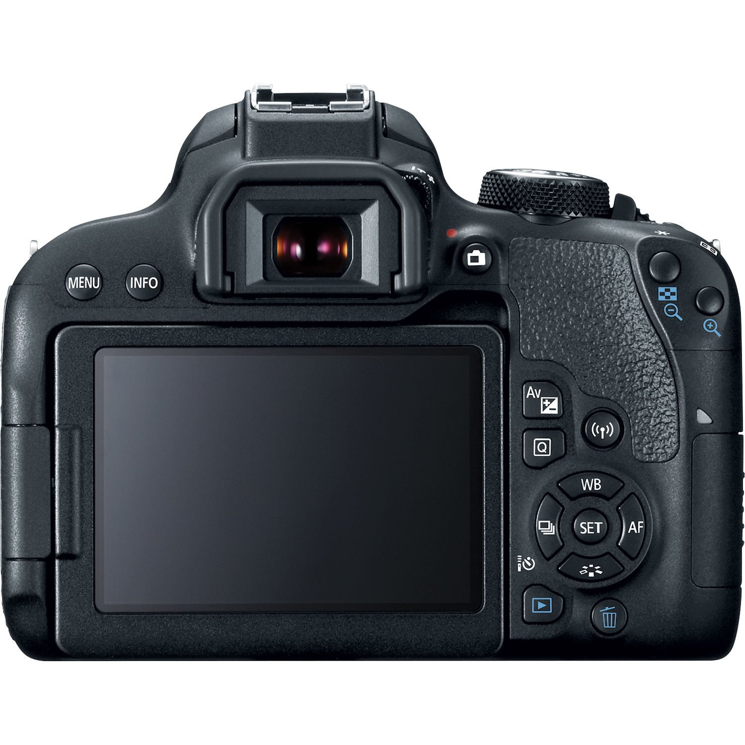 Canon EOS Rebel 800D / T7i DSLR Camera (Body Only) + 64GB Memory Card + Case + Corel Photo Software + 2 x LPE17 Battery + Card Reader + LED Light + Flex Tripod + More (Renewed)
