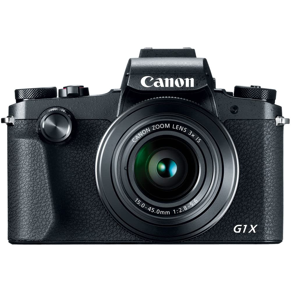 Canon PowerShot G1 X Mark III Digital Camera (2208C001) + 64GB Memory Card + 2 x NB13L Battery + Corel Photo Software + Charger + Card Reader + LED Light + Soft Bag + More (Renewed)