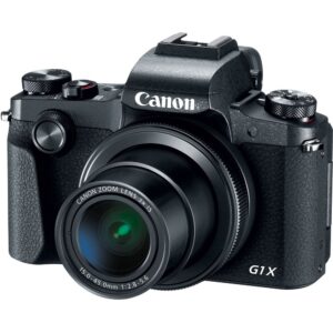 Canon PowerShot G1 X Mark III Digital Camera (2208C001) + 64GB Memory Card + 2 x NB13L Battery + Corel Photo Software + Charger + Card Reader + LED Light + Soft Bag + More (Renewed)