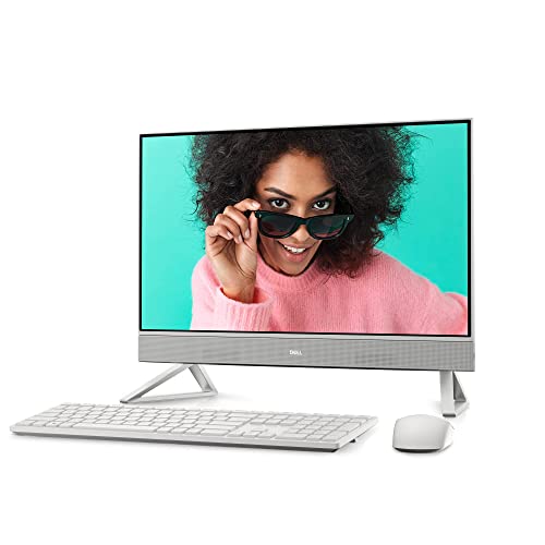 Dell Inspiron 5410 All in One - 23.8-inch FHD (1920 x 1080) Touchscreen Display, Intel Core i3-1215U, 8GB DDR4 RAM, 256GB SSD, Intel UHD Graphics, Intel Wi-Fi 6E, Windows 11 Home - White