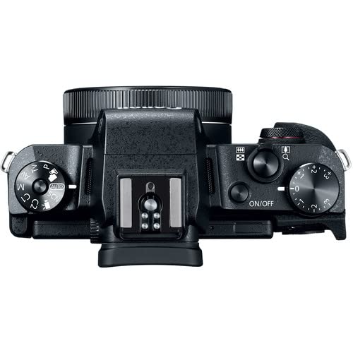 Canon PowerShot G1 X Mark III Digital Camera (2208C001) + 2 x 64GB Memory Card + 3 x NB13L Battery + Corel Photo Software + Charger + Card Reader + LED Light + Soft Bag + More (Renewed)