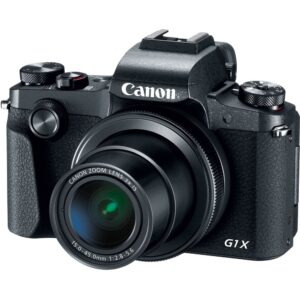 Canon PowerShot G1 X Mark III Digital Camera (2208C001) + 2 x 64GB Memory Card + 3 x NB13L Battery + Corel Photo Software + Charger + Card Reader + LED Light + Soft Bag + More (Renewed)