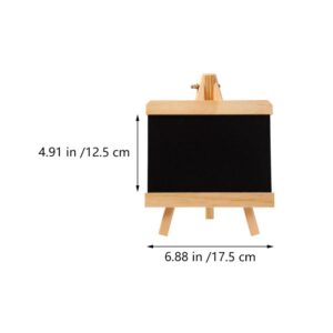 Chalkboard Signs Tabletop Blackboard Plaque: 2pcs Mini Craft Message Sign for Painting Drawing Supplies Black White