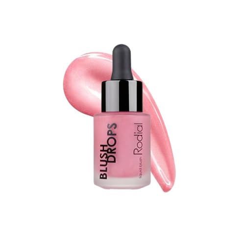 Rodial Blush Drops Frosted Pink, 0.5 fl oz, Moisturising Make Up Blush Drops with Vitamin E, Liquid Blush with Naturally Radiant Finish, Long Lasting Finish