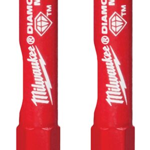 Miluwakee Milwaukee 49-56-0501 Diamond MAX 1/4inch Diamond Grit Hole Saw 2 Pack