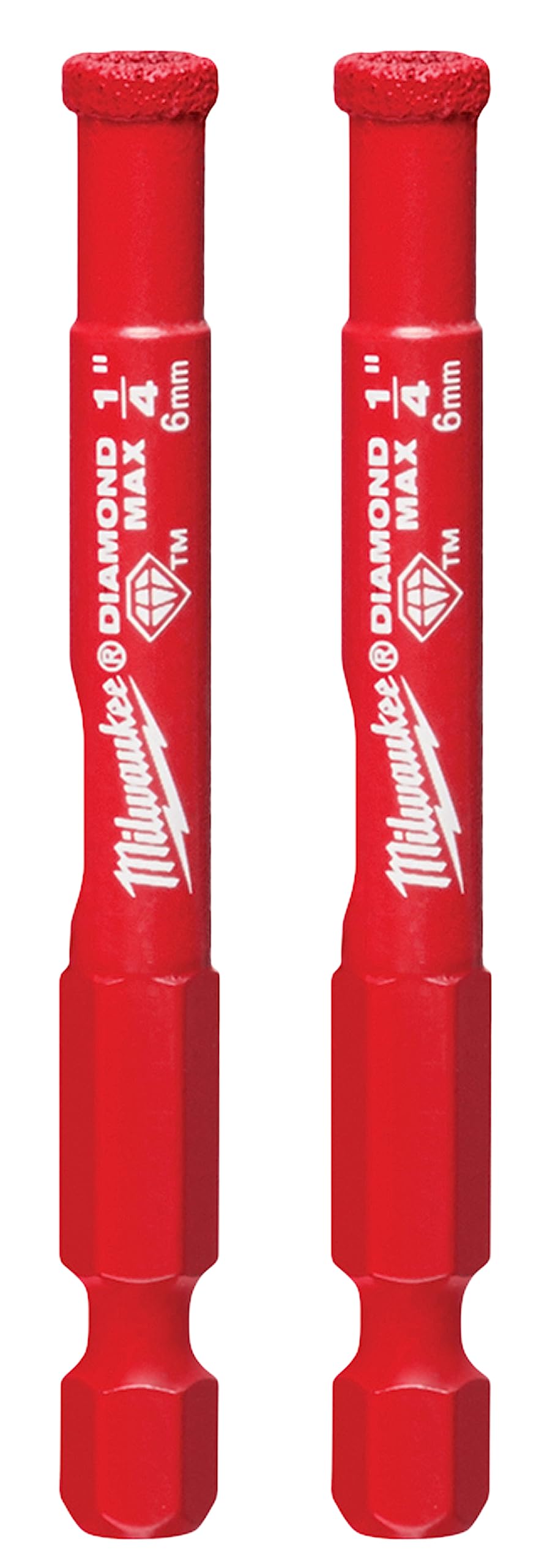 Miluwakee Milwaukee 49-56-0501 Diamond MAX 1/4inch Diamond Grit Hole Saw 2 Pack