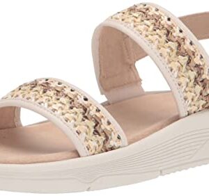 Easy Spirit Women's RAINA8 Wedge Sandal, Beige 110, 10 Wide