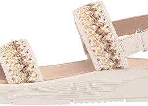 Easy Spirit Women's RAINA8 Wedge Sandal, Beige 110, 10 Wide