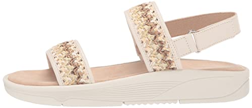 Easy Spirit Women's RAINA8 Wedge Sandal, Beige 110, 10 Wide