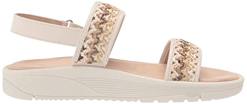 Easy Spirit Women's RAINA8 Wedge Sandal, Beige 110, 10 Wide