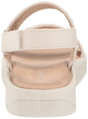 Easy Spirit Women's RAINA8 Wedge Sandal, Beige 110, 10 Wide