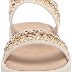 Easy Spirit Women's RAINA8 Wedge Sandal, Beige 110, 10 Wide