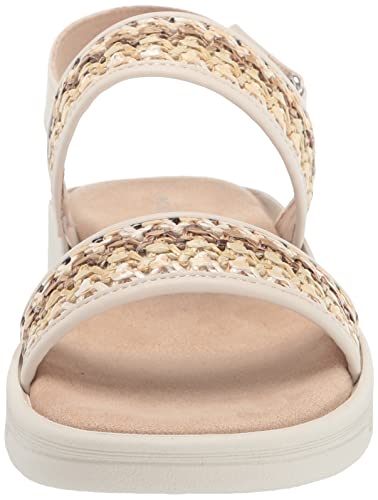 Easy Spirit Women's RAINA8 Wedge Sandal, Beige 110, 10 Wide