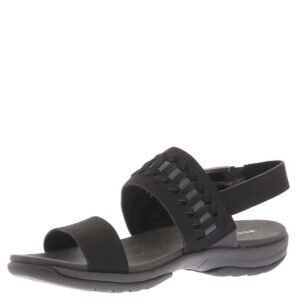 easy spirit women's saphyre3 sandal, black 001, 7 wide