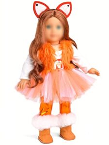 sweet dolly 18 inches doll clothes christmas red fox costume outfits fit american 18 inch dolls