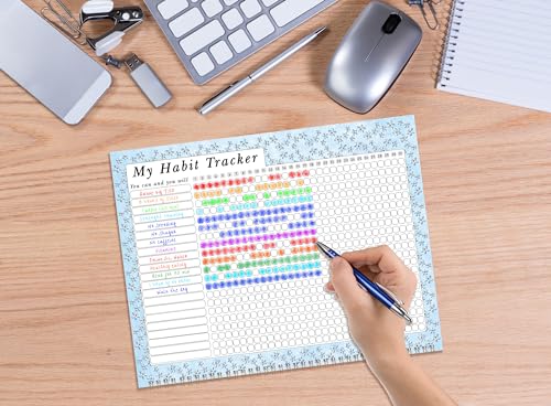 2025 Monthly Desktop/Wall Calendar/Planner - Habit Tracker - Daily, Weekly & Monthly Goal Motivational Habit Tracking Journal Inspirational - (Edition #018)
