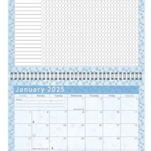 2025 Monthly Desktop/Wall Calendar/Planner - Habit Tracker - Daily, Weekly & Monthly Goal Motivational Habit Tracking Journal Inspirational - (Edition #018)