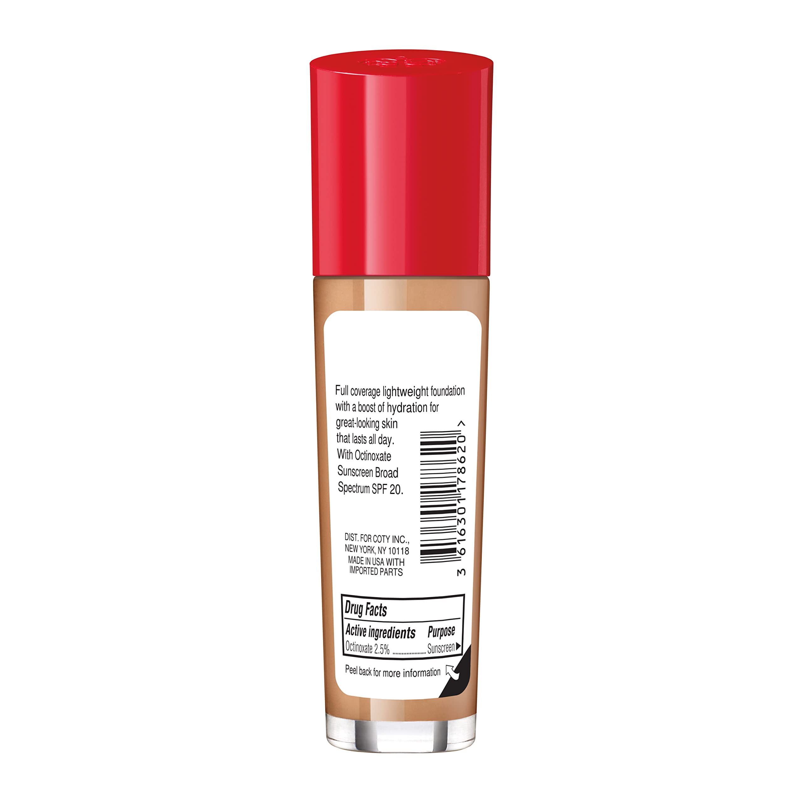 Rimmel London Lasting Finish 25HR - 303 True Nude - Foundation, 25-Hour Wear, Full Coverage, Waterproof, 1oz