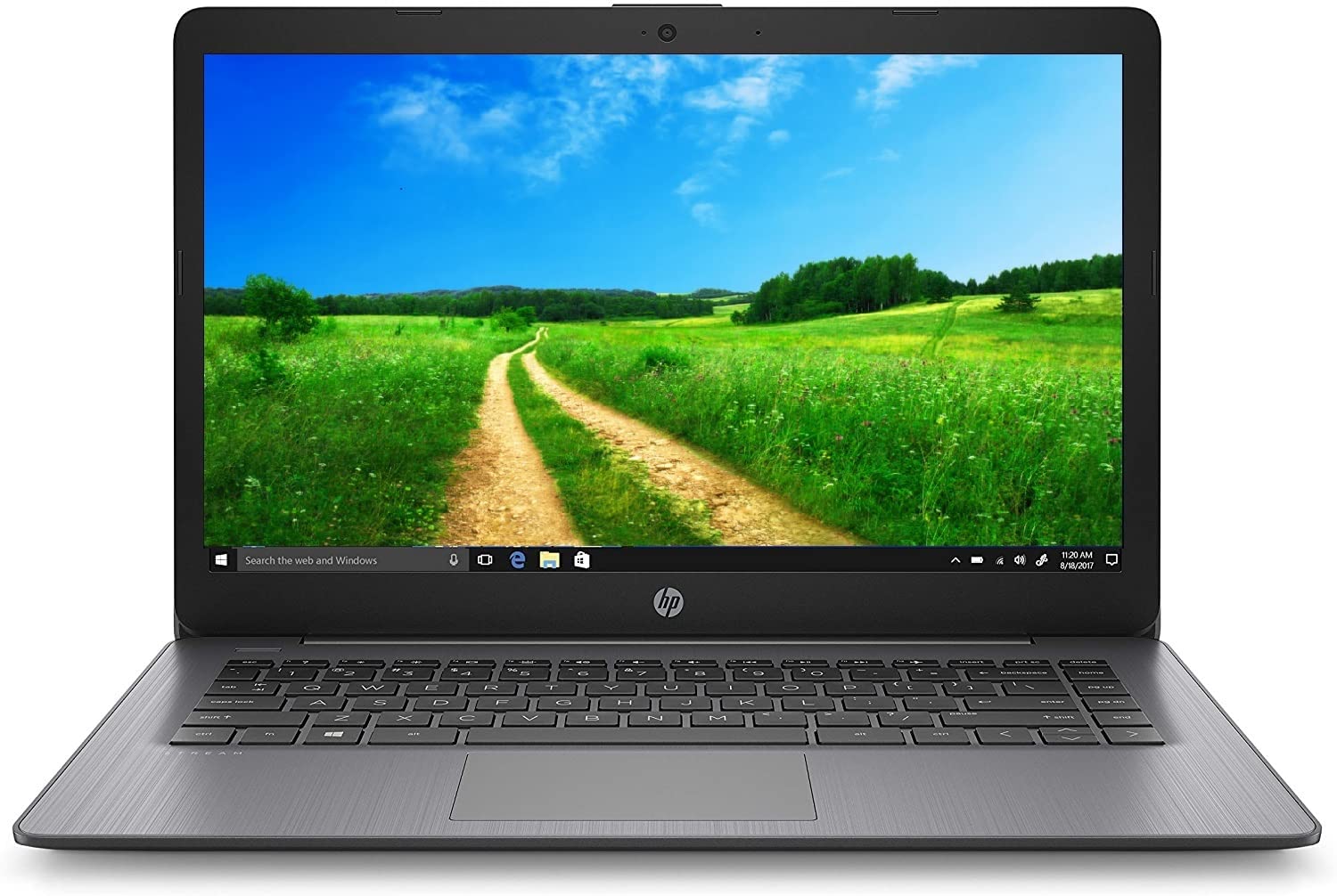 HP Stream 14" HD Display, Intel Celeron N4000 Dual-Core, 4GB DDR4 Memory, 192GB Storage (64GB eMMC+128GB TGC SD Card), HDMI, WiFi,Webcam, Bluetooth, 1-Year Microsoft 365, Win10 S, Brilliant Black