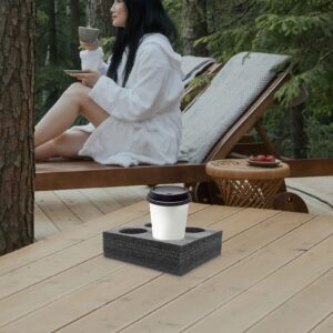 Foam Drink Carrier Holder Trays: 2pcs 4 Cup Holder Drink Carriers Coffee Drink Milk Tea Holder for Takeout Picnics Outdoors Travel
