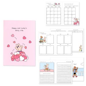 monolike happy and lucky diary 6 month planner, love letter - academic planner, weekly & monthly planner, scheduler