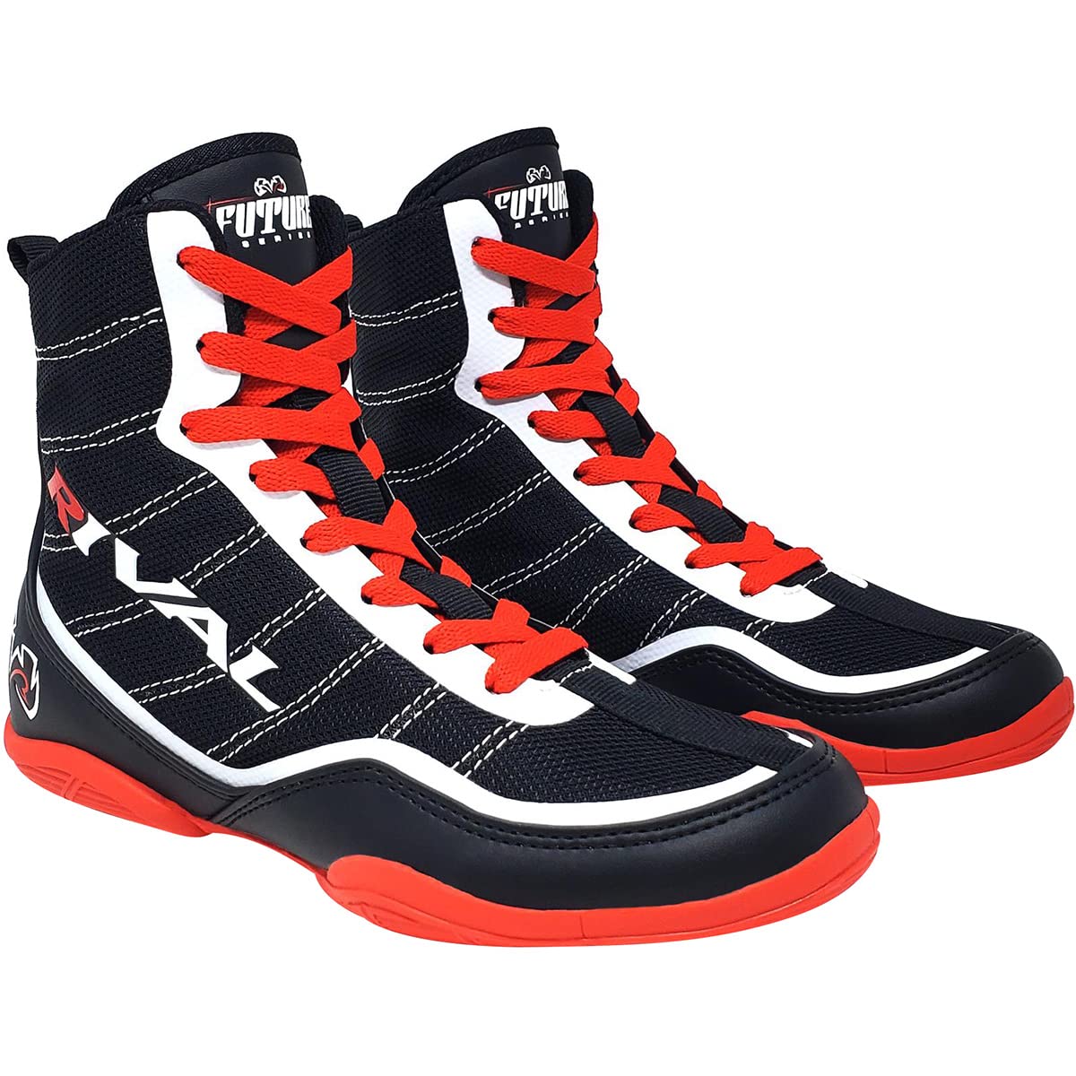 Rival Boxing RSX-Future Youth Lo-Top Shoes - Breathable Mesh Sides, Steel Shaft Midsole Boot Insert, and Molded EVA Insole