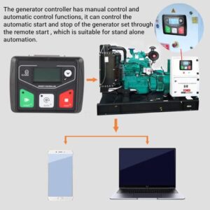 Generator Control Module, DC30D Automatic Genset Controller Panel High Resolution Intelligent Generator Set Controller