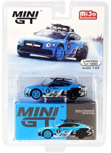 true scale miniatures bentley continental gt #9 catie munnings gp ice race (2020) limited edition to 1800 pieces 1/64 diecast model car by true scale miniatures mgt00247