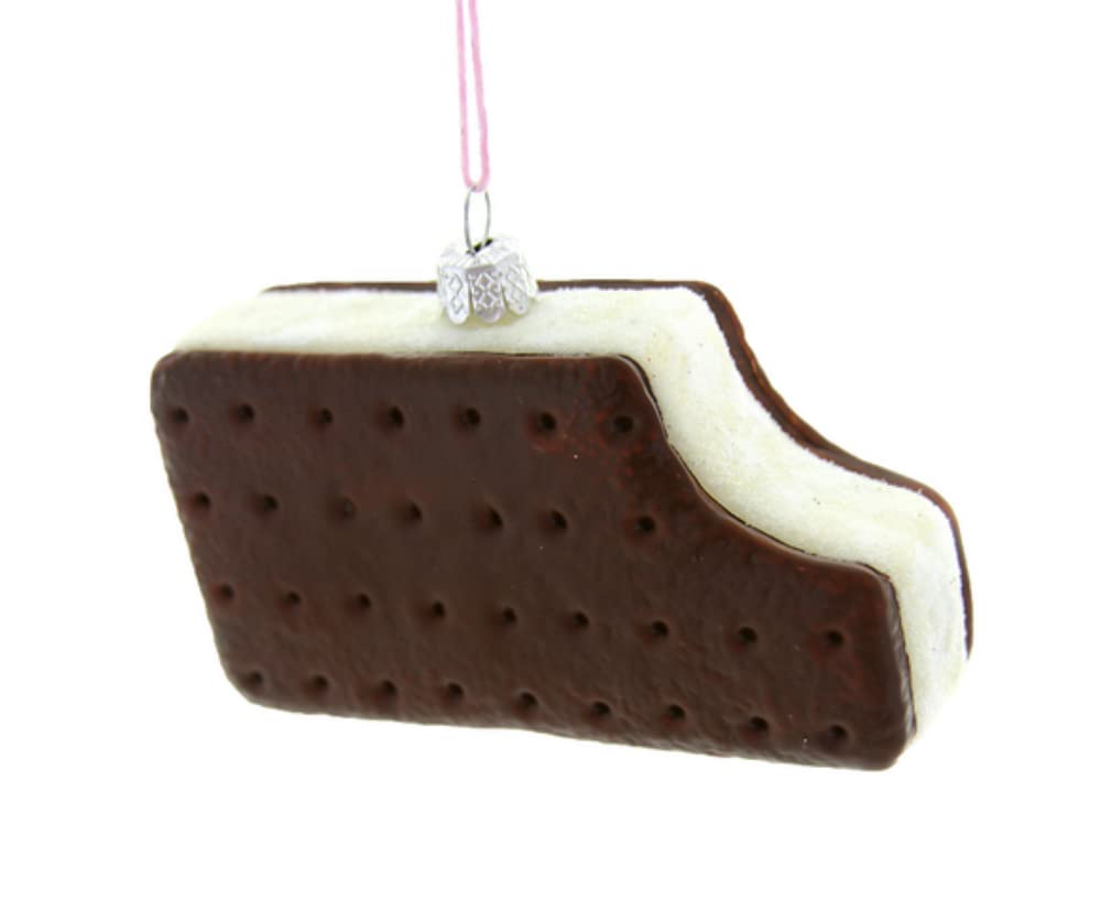 Novelty Glass Ice Cream Sandwich Ornament