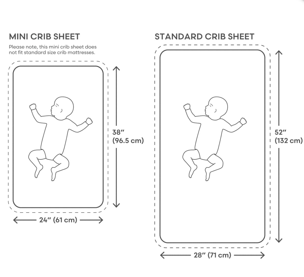 mushie Extra Soft Muslin Fitted Mini Crib Sheet | 24"x 38" (Roman Green)