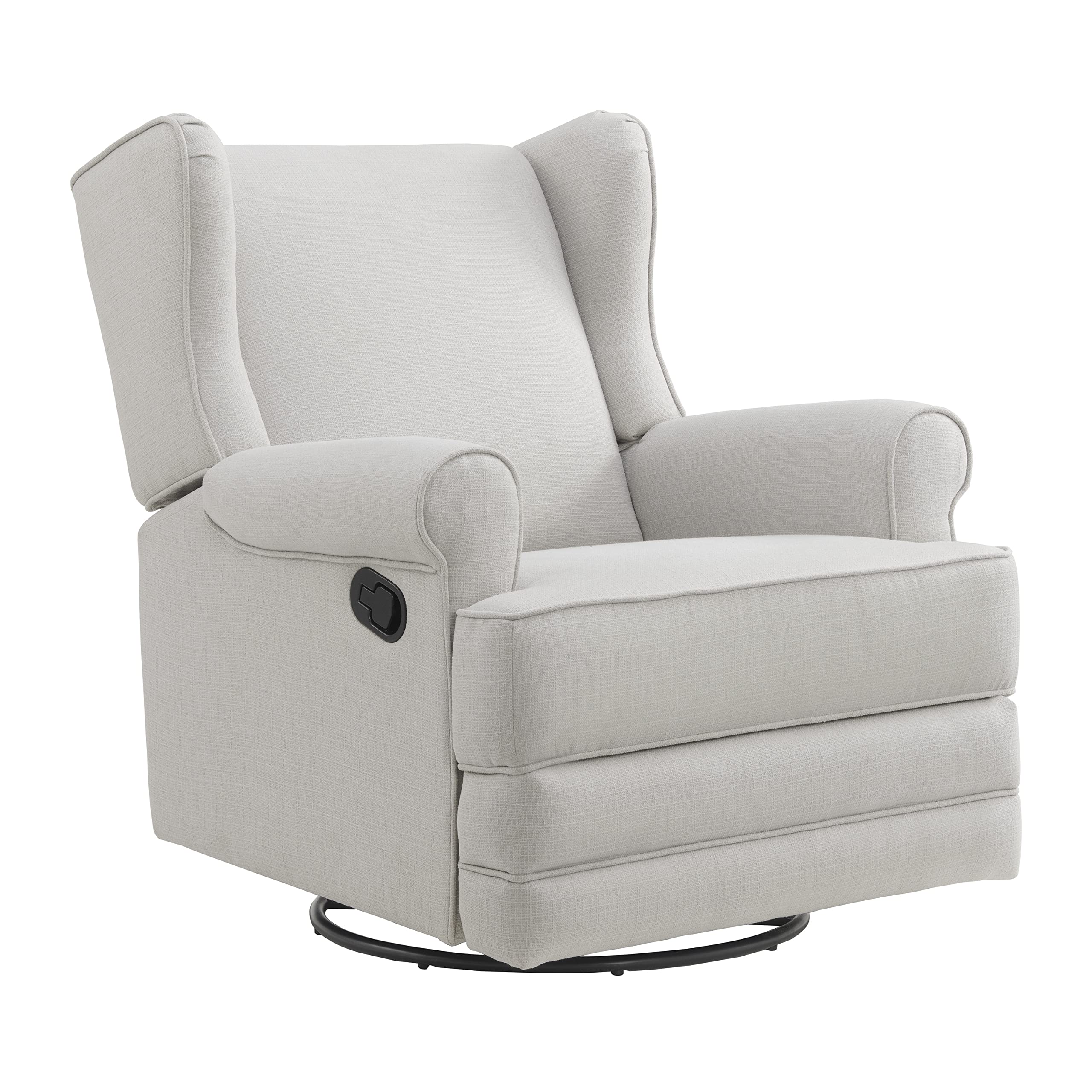 Oxford Baby Teegan Upholstered Swivel Glider & Recliner Nursery Chair, Sand