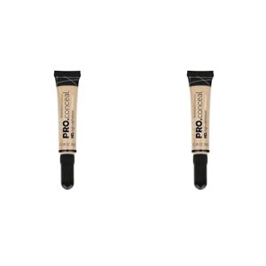 l.a. girl pro conceal hd concealer, classic ivory, 0.28 ounce (pack of 2)