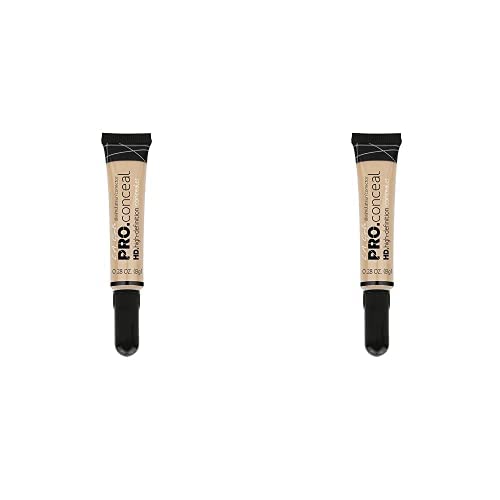 L.A. Girl Pro Conceal HD Concealer, Classic Ivory, 0.28 Ounce (Pack of 2)