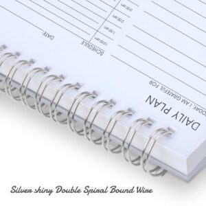 24 Hour Daily Planner - Daily To Do List for Work & Personal Life, Productivity Planner, Everyday Planner, Daily Schedule, 6.5 x 9.8