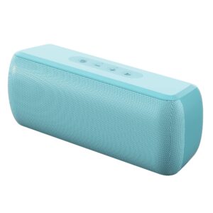 lenrue bluetooth speaker,wireless portable speakers with tws, 16h playtime,loud clear sound for home,travel and outdoor,handfree calls compatible with for iphone (powder blue)