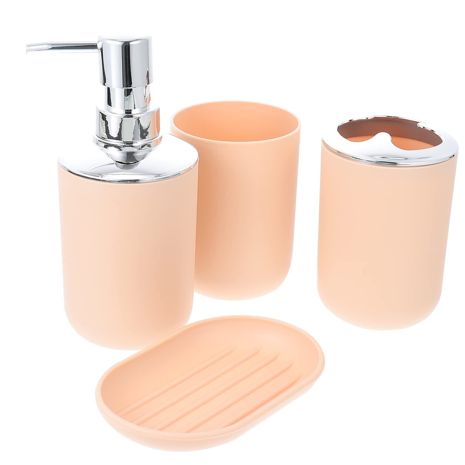 1 Set Bathroom Set Foam Hand Soap Dispenser Toothbrush Holder Cup White Bathroom Accessories Black Decor Hand Soap Container White Decor Dish Soap Dressing Table Plating