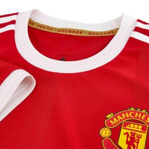 adidas Men's Manchester United Home Authentic Soccer Jersey 2021/22 (Medium) Red