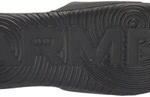 Under Armour Boys' Big Kid Ansa Fixed Strap, (007) Black/Black/Yellow Ray, 4