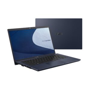 asus expertbook b1 business laptop, 14” fhd, intel core i5-1135g7, 512gb ssd, 8gb ram, military grade durable, ai noise cancelling, webcam privacy shield, win 10 pro, star black, b1400cea-xh54