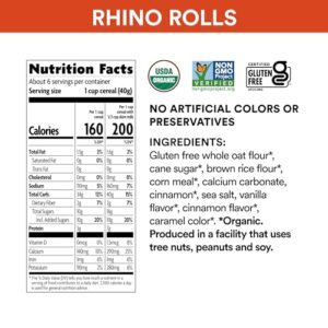 EnviroKidz Rhino Rolls Organic Cinnamon Bun Cereal,9.5 Ounce,Gluten Free,Non-GMO,EnviroKidz by Nature's Path