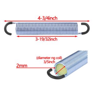 GUPO 4-3/4 inch （2Pcs Recliner Sofa Chair Replacement Springs Mechanism Tension Spring