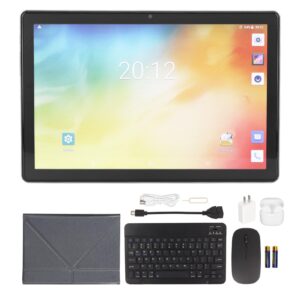 Honio 10.1 Inch Tablet Set, US Plug 100‑240V Keyboard Mouse Touch Screen Tablet Full HD 1920x1200 (#2)