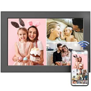 10.1-inch digital photo frame wifi digital picture frame - fullja photo album, full function, 16gb, 1080p, hd touch screen, instantly share photos/videos via vphoto app, email, unlimited could storage