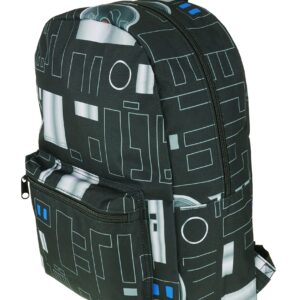 KBNL Star Wars - The Last Jedi - First Order BB-9E Backpack Deluxe All Over Print Backpack - 64959, Black