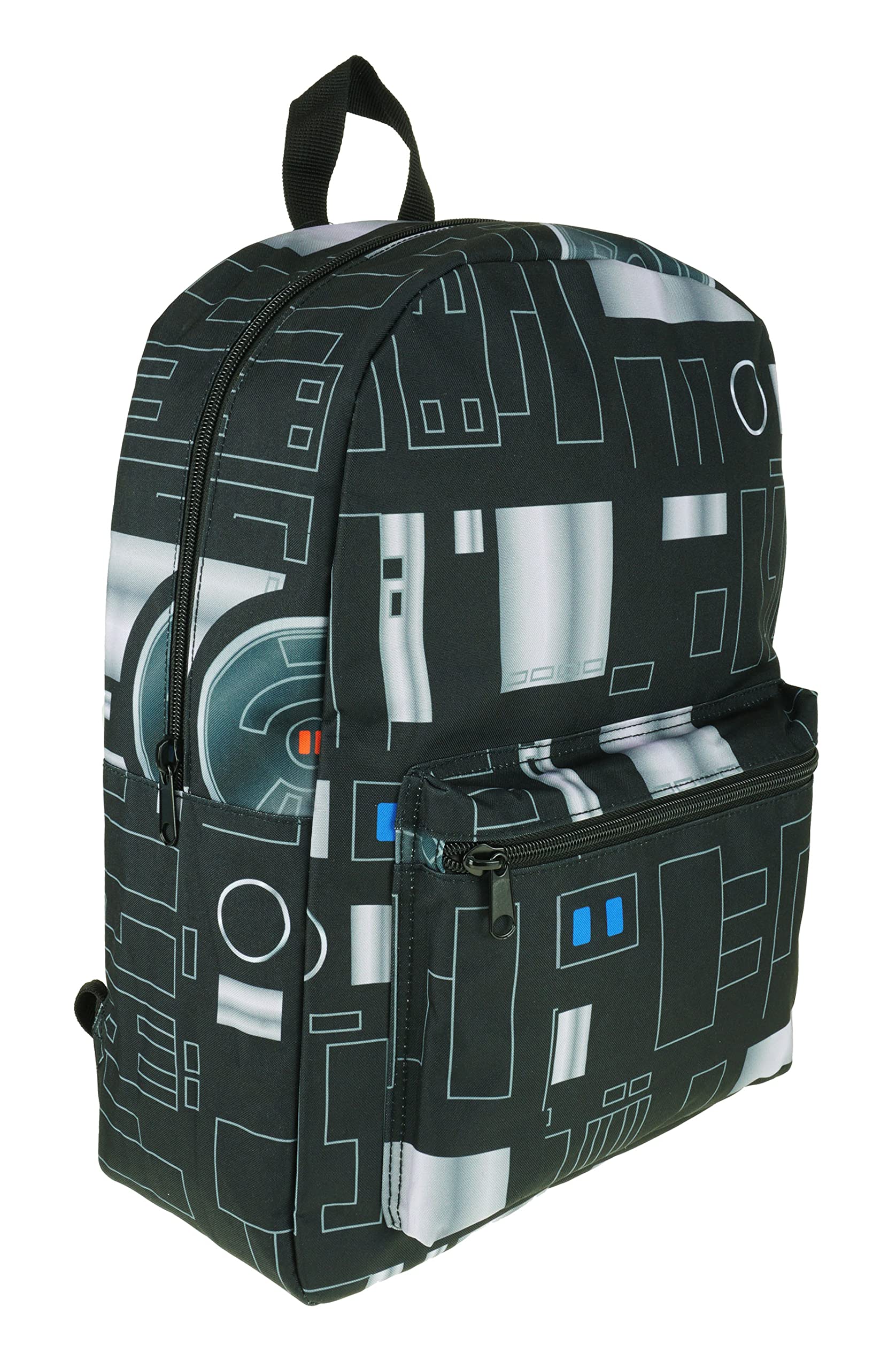 KBNL Star Wars - The Last Jedi - First Order BB-9E Backpack Deluxe All Over Print Backpack - 64959, Black