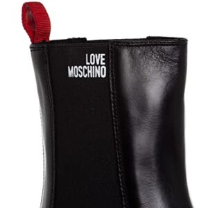 Love Moschino women ankle boots black - red 7 US