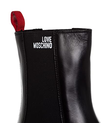 Love Moschino women ankle boots black - red 7 US