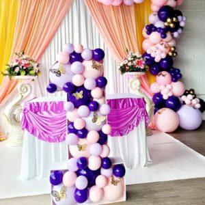 First Birthday Party Decorations - Mosaic Number 1 Balloon Frame Pre-Cut 1st Birthday Girl Anniversary Party Home/Outdoor Backdrop Sign