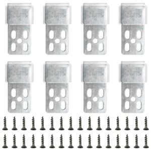 whyhkj 8pcs couch spring repair kit 5 holes fasteners spring buckle spring fixing clip with 32pcs mounting screws for sofa/chair/couch/bed spring clips repair parts