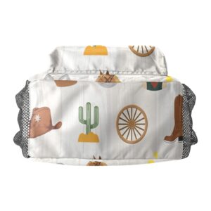Grandkli Cowboy Personalized Kids Toddler Backpack for Boys Girls ,Custom Mini School Backpack Bags Kindergarten, Option , 10 in (L) x 4 in (W) x 12 in (H)